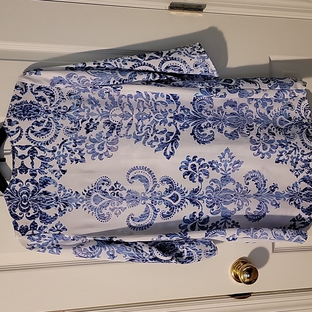Show Me Your MuMu Blue and White Mini Dress - Picture 7 of 9